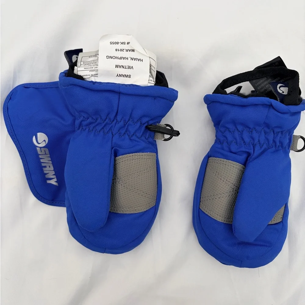 SWANY Kids Toddlers Mittens in Vibrant Blue